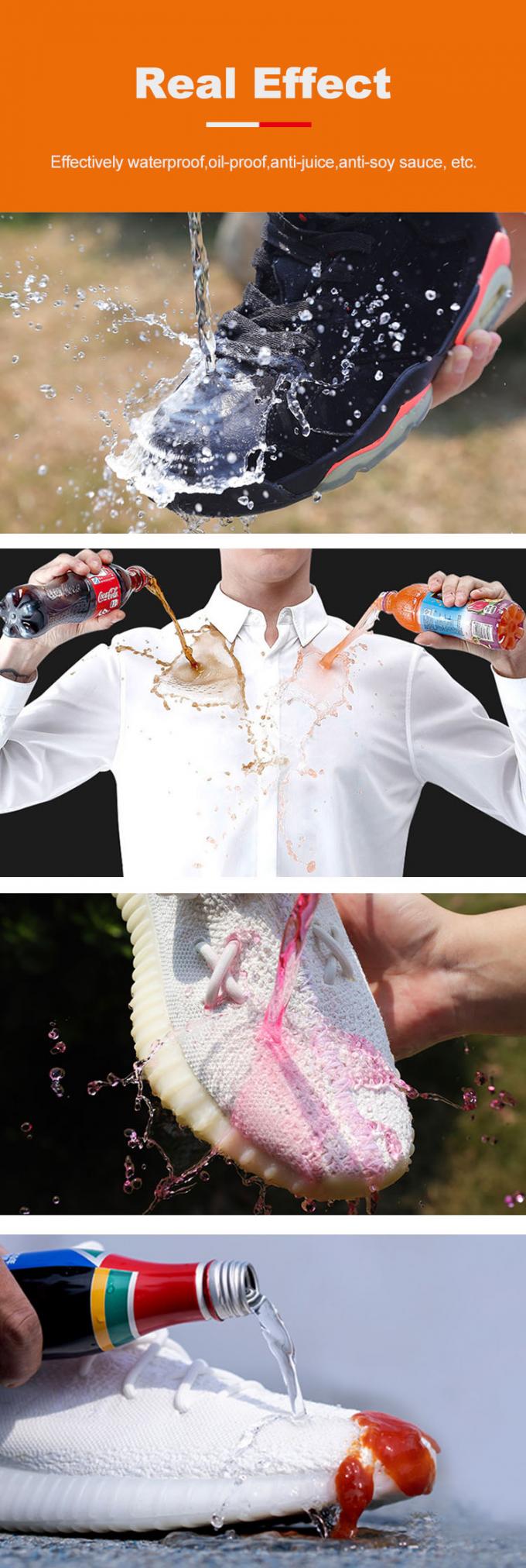 200ML लिक्विड फैब्रिक Aeropak वाटरप्रूफ स्प्रे ISO9001 REACH 2