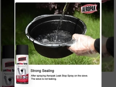 ब्लैक लीक लिक्विड सीलर एयरोसोल स्प्रे पेंट सीलेंट कोटिंग 400ml भरा हुआ